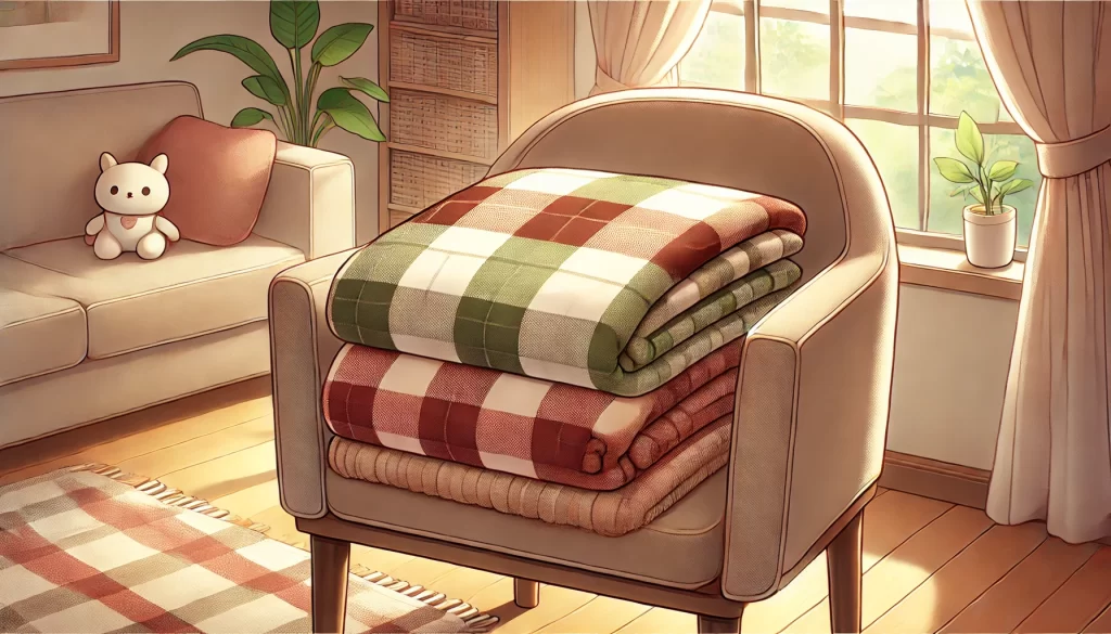 楽天ランキング1位！オールシーズン使えるフリース素材のひざ掛け